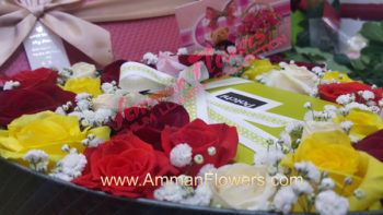 Patchi Flower Love Box بوكس قلب حب ورود مع شوكولا باتشي